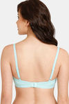 Rosaline Padded Wired Medium Coverage T-Shirt Bra - Aruba Blue — thumbnail 2